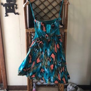 Girls From Savoy Beautiful Peacock Print Dress